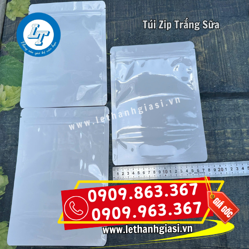 túi zip trắng sữa nhiều kích thước túi zip trắng sữa nhiều kích thước
