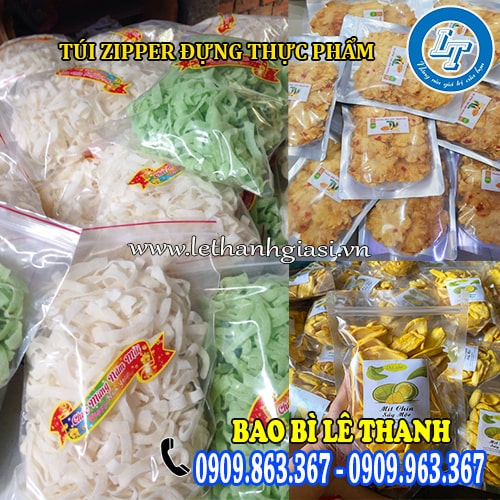 Túi zipper đựng thực phẩm chất lượng an toàn giá sỉ Túi zipper đựng thực phẩm chất lượng an toàn giá sỉ