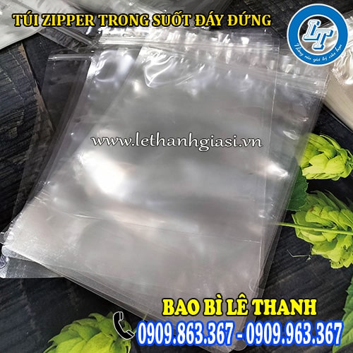 túi zipper trong suốt đáy đứng giá sỉ rẻ túi zipper trong suốt đáy đứng giá sỉ rẻ