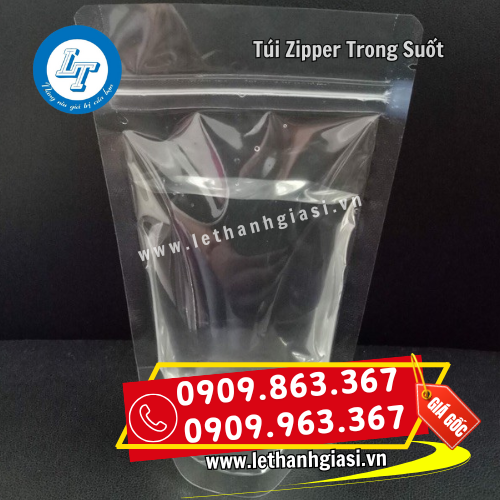 túi zipper trong suốt đứng vững trên bề mặt túi zipper trong suốt đứng vững trên bề mặt