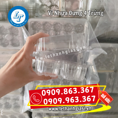 vỉ nhựa pet đựng 4 trứng nắp gập kín khít vỉ nhựa pet đựng 4 trứng nắp gập kín khít