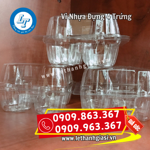 vỉ nhựa pet đựng 4 trứng trong suốt vỉ nhựa pet đựng 4 trứng trong suốt
