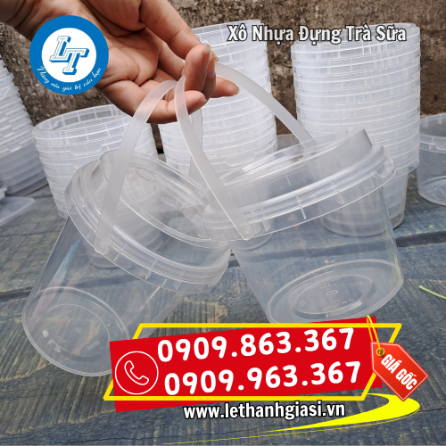 xô nhựa đựng trà sữa có quai xách tiện lợi xô nhựa đựng trà sữa có quai xách tiện lợi