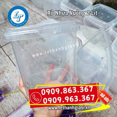 xô nhựa vuông 2 lít bề mặt trong suốt xô nhựa vuông 2 lít bề mặt trong suốt