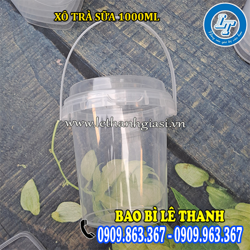 xô trà sữa 1000ml có dung tích lớn xô trà sữa 1000ml có dung tích lớn