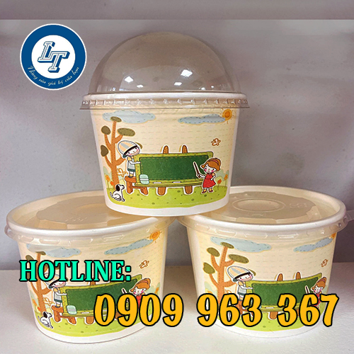 NƠI BÁN TÔ GIẤY ĐỰNG KEM GIÁ RẺ TẠI TPHCM tô giấy có nắp