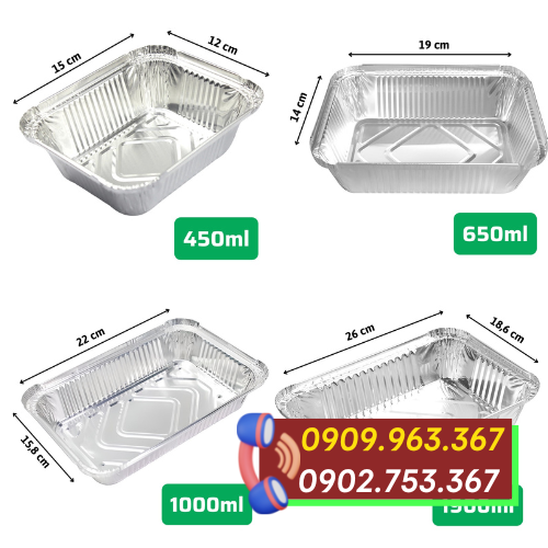 Hộp giấy bạc đựng thức ăn nóng giá sỉ TPHCM hộp giấy bạc đựng thức ăn