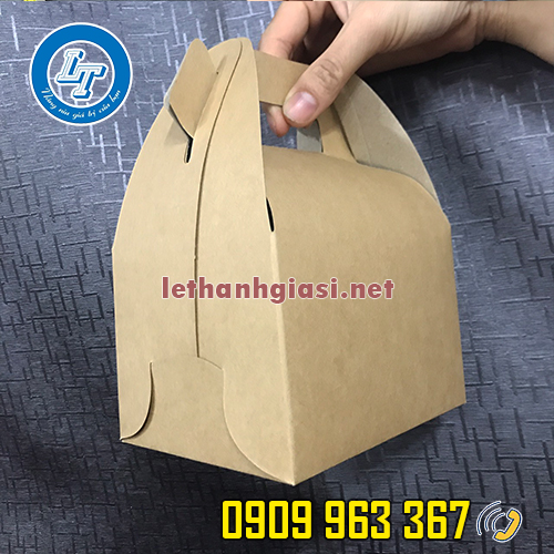 TÌM MUA HỘP ĐỰNG BÁNH BẰNG GIẤY CÓ QUAI Ở ĐÂU GIÁ RẺ HỘP GIẤY ĐỰNG THỨC ĂN