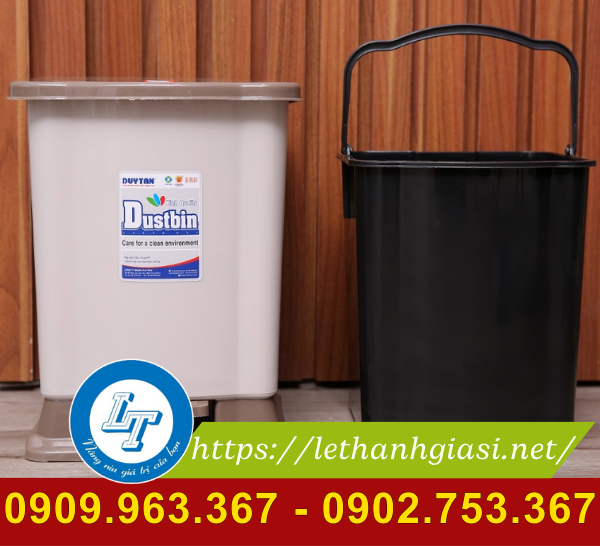 Mua sỉ thùng rác nhỏ đạp chân dùng trong gia đình thùng rác nhựa