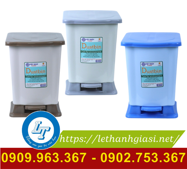 Mua sỉ thùng rác nhỏ đạp chân dùng trong gia đình thùng rác nhựa