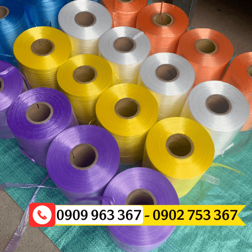 Dây nilon quấn bằng máy cuộn 2kg đủ màu giá rẻ tại Lê Thanh dây nilon đài loan