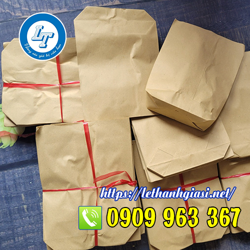 MUA TÚI GIẤY ĐỰNG THỰC PHẨM GIÁ RẺ Ở ĐÂU TPHCM túi giấy xi măng đựng thức ăn