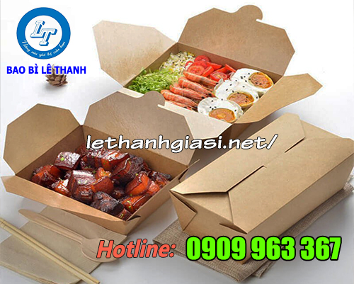 NHÀ CUNG CẤP HỘP GIẤY ĐỰNG THỨC ĂN UY TÍN, GIÁ RẺ TẠI TPHCM