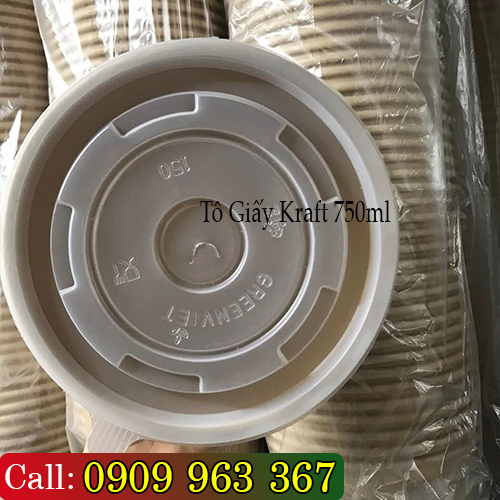TÔ GIẤY ĐỰNG THỨC ĂN NÓNG GIÁ SỈ TẠI TPHCM tô giấy kraft 750ml