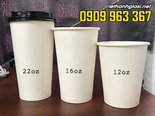 LẤY SỈ LY GIẤY TRÀ SỮA Ở ĐÂU GIÁ RẺ NHẤT LY GIẤY TRÀ SỮA MÀU TRẮNG TRƠN