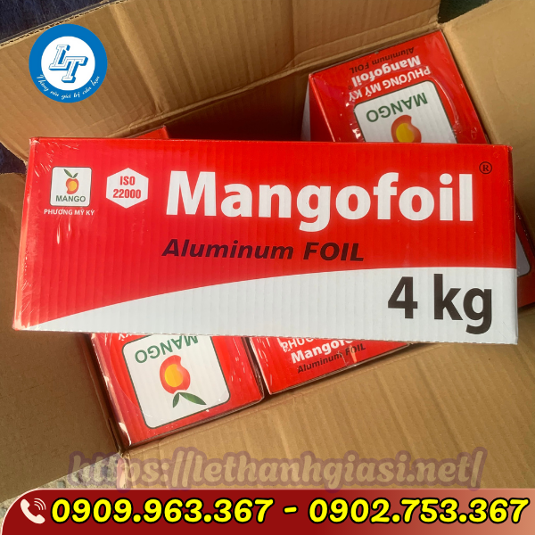 BỎ SỈ GIẤY BẠC NƯỚNG 4KG THÙNG 6 CUỘN giấy bạc nướng 4kg