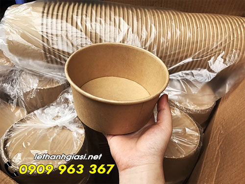 MUA TÔ GIẤY KRAFT ĐỰNG THỨC ĂN NÓNG Ở ĐÂU? tô giấy kraft 1000ml