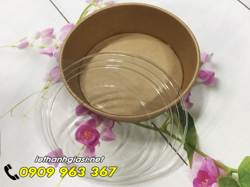 MUA TÔ GIẤY KRAFT ĐỰNG THỨC ĂN NÓNG Ở ĐÂU? TÔ GIẤY KRAFT NẮP MỜ
