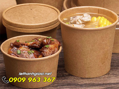 MUA TÔ GIẤY KRAFT ĐỰNG THỨC ĂN NÓNG Ở ĐÂU? TÔ GIẤY ĐỰNG CANH