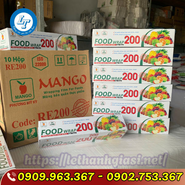 MÀNG BỌC THỰC PHẨM FOOD WRAP 200 MÀNG BỌC THỰC PHẨM FOOD WRAP 200