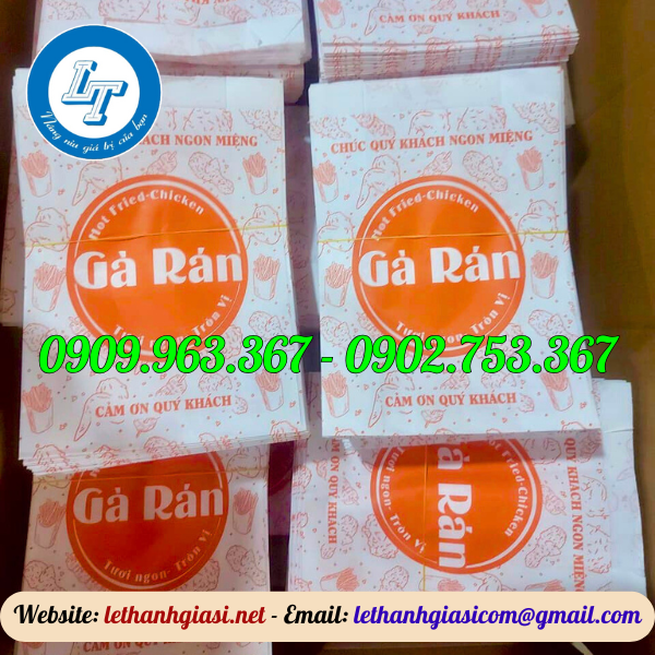 TÚI GIẤY ĐỰNG GÀ RÁN Ở ĐÂU BÁN GIÁ RẺ? túi giấy đựng gà rán