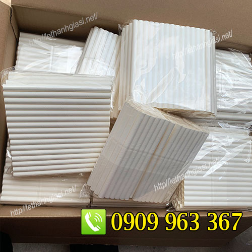 XƯỞNG SẢN XUẤT ỐNG HÚT GIẤY GIÁ RẺ TPHCM ống hút giấy màu trắng