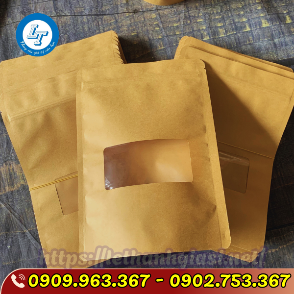 TÚI ZIP GIẤY ĐỰNG THỰC PHẨM GIÁ SỈ túi zipper giấy