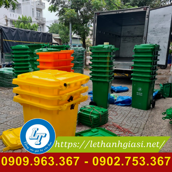 Cung cấp thùng rác nhựa các loại giá sỉ rẻ tại TPHCM thùng đựng rác công cộng