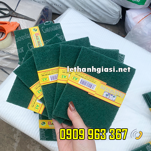 5 LOẠI MIẾNG RỬA CHÉN CHÀ NỒI GIÁ RẺ CHẤT LƯỢNG miếng rửa chén màu xanh