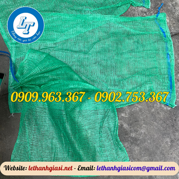 BAO TẢI LƯỚI GIÁ RẺ NHIỀU MÀU bao tải lưới xanh lá