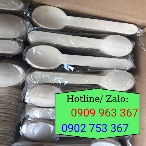 Muỗng dao nĩa gỗ dùng 1 lần giá rẻ tại nhà cung cấp dao gỗ