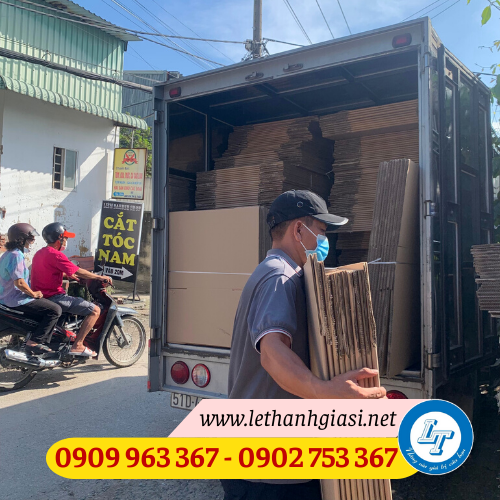 Sản xuất thùng carton có vách ngăn theo yêu cầu giá rẻ giao hàng thùng giấy carton tại lê thanh