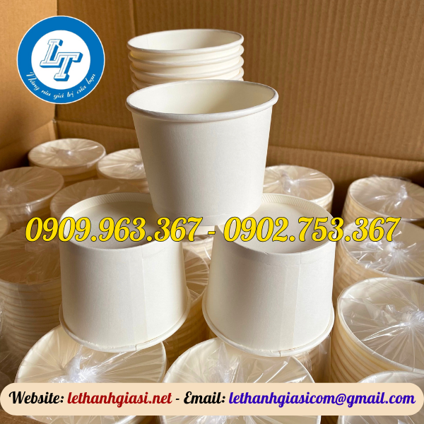 TÔ GIẤY TRẮNG 390 ML TÔ GIẤY NHỎ