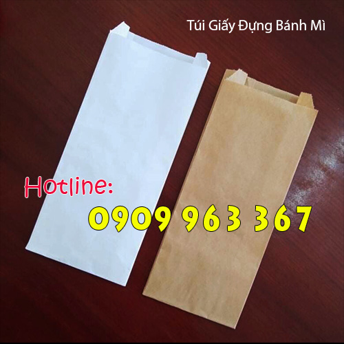 ĐẠI LÝ CUNG CẤP GIÁ RẺ TÚI GIẤY GÓI BÁNH MÌ AN TOÀN túi giấy đựng bánh mì