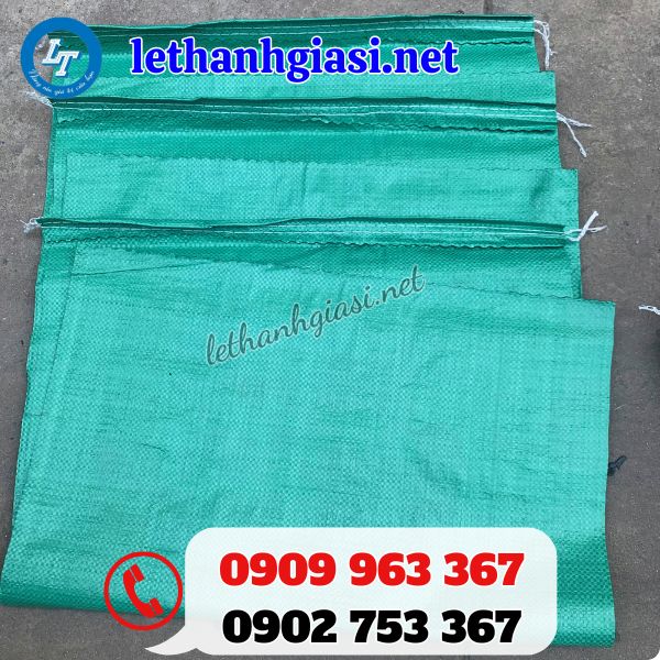 bao tải đựng nước đá dứa xanh dày giá sỉ theo bó 100 cái