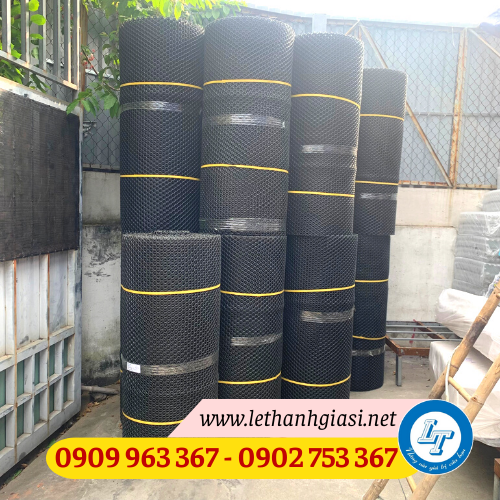 Lưới nhựa mắt cáo màu đen giá sỉ rẻ lưới nhựa mắt cáo màu đen khổ 1m5