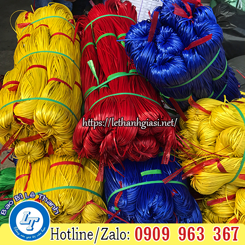 Dây nilon bản nhỏ giá rẻ siêu bền tại Lê Thanh dây ni lông bó nhiều màu