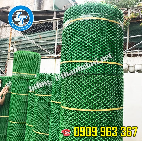 GIÁ RẺ LƯỚI NHỰA CỨNG MÀU XANH DÙNG TRONG CHĂN NUÔI LƯỚI NHỰA MẮT CÁO LỖ TO