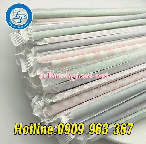 MUA ỐNG HÚT GIẤY BỌC MÀNG GIẤY Ở ĐÂU GIÁ RẺ ống hút giấy sọc mọc màng