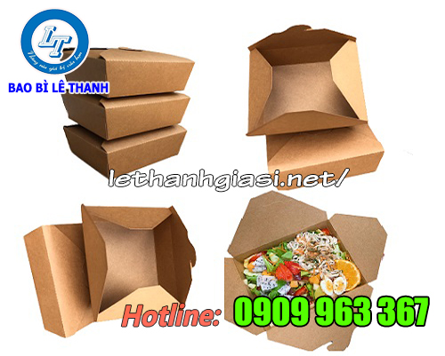 NHÀ CUNG CẤP HỘP GIẤY ĐỰNG THỨC ĂN UY TÍN, GIÁ RẺ TẠI TPHCM