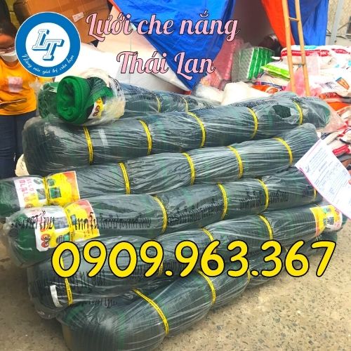 Bán lưới che nắng ban công giá rẻ bền đẹp lưới che nắng Thái lan màu xanh