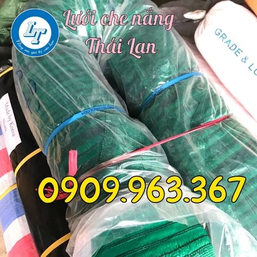Bán lưới che nắng ban công giá rẻ bền đẹp 1 cuộn lưới che nắng Thái Lan màu xanh lá