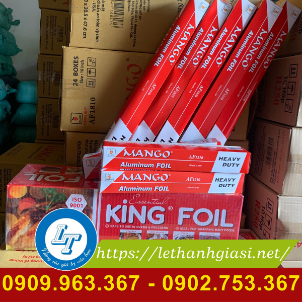 Giấy bạc cuộn ngắn, cuộn dài giá sỉ rẻ cho nhà hàng, quán ăn giấy bạc nướng