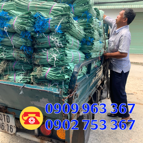 Đặt hàng bao tải in logo giá rẻ tại TPHCM bao tải đựng đá