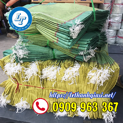 MUA BAO ĐỰNG GẠO LOẠI 2KG, 5KG, 10KG Ở ĐÂU GIÁ RẺ? bao đựng gạo 10kg và 15kg vải pp dệt màu xanh