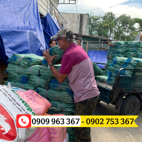 Đại lý bán bao tải đựng nước đá giá rẻ đại lý bao tải đá