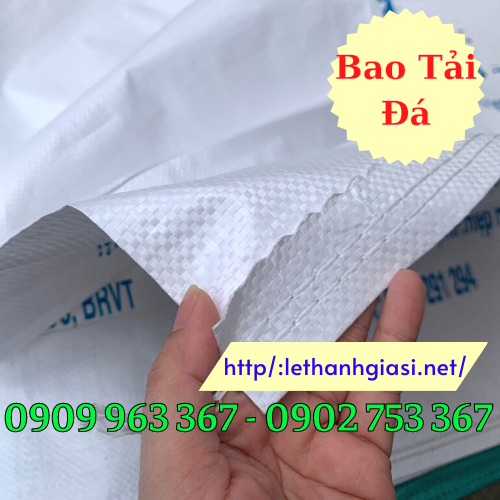 Bao tải đựng nước đá giá sỉ rẻ bao tải đựng đá viên màu trắng