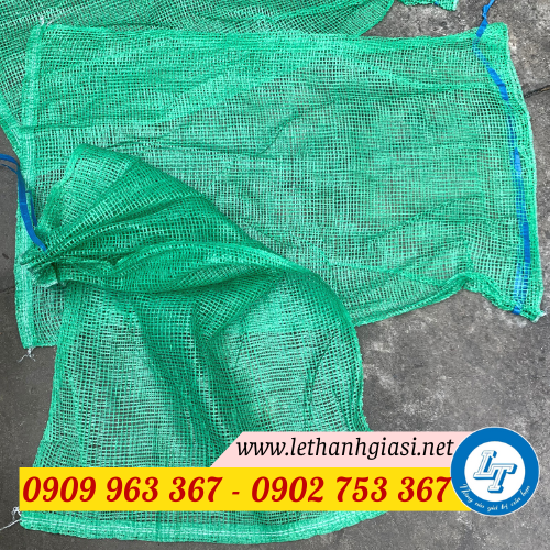 Cung cấp bao tải lưới đựng nông sản giá rẻ Miền Nam bao tải lưới màu xanh