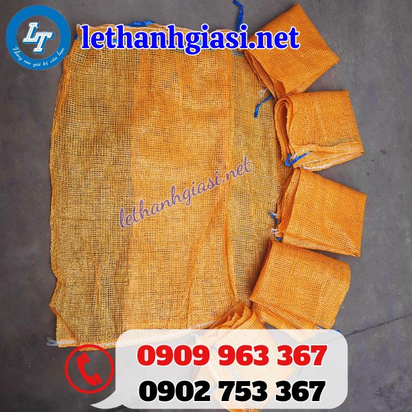 bao tải lưới nhièu màu đựng nông sản giá sỉ bao rẻ