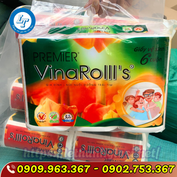 bỏ sỉ giấy vệ sinh không lõi bịch 6 cuộn bỏ sỉ giấy vệ sinh không lõi bịch 6 cuộn vina roll